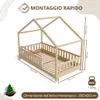 Crazy Pine Hausbett 90x190 cm – Kinderbett aus Naturholz – Produktbild-Vorschau 8