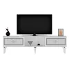 Skye Decor, Nil - White, Silver, szafka pod telewizor, Podgląd zdjęcia produktu 5