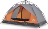 vidaXL Tente de camping dôme 2 personnes Gris et orange Voir les images du produit 1