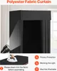 SucceBuy Schermo privacy per spogliatoio portatile nero Anteprima dell’immagine prodotto 2
