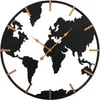 A wall clock designed in the shape of a world map. Anteprima dell’immagine prodotto