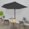 vidaXL Ombrellone da balcone in alluminio nero Anteprima dell’immagine prodotto 2
