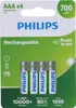 Philips AAABatterien - 4 Stück - HR03 Wiederaufladbare Produktbild-Vorschau 1