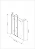 BuyLando Anna 160x195 cm Duschtür Nischendusche Klarglas Produktbild-Vorschau 4