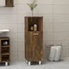 vidaXL Kúpeľňová skrinka Smoked Oak 30x30x95 cm Materiál Náhľad obrázku produktu 2