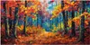 Küchenrückwand Spritzschutz Glas mit Motiv Herbstwald Pfad Produktbild-Vorschau 3