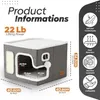 Kattenhuis voor Binnen - Warm en Comfortabel Vilt - Productafbeelding-voorbeeld 2