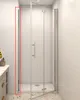 195cm chrom  Armatur  Aluminium-Rahmen dushe Zubehör Produktbild-Vorschau 2