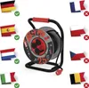 Gummi-Kabeltrommel – 4 Steckdosen, 25m, 1,5mm2   Produktbild-Vorschau