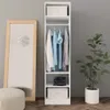 vidaXL Šatníková skriňa biela 50x50x200 cm Materiál drevo Náhľad obrázku produktu 2
