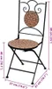 vidaXL Chaises de bistrot 2 pcs. Pliable Céramique Voir les images du produit 6