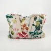Tasche aus gestepptem Samt mit Blumen 44×35×10 cm – Produktbild-Vorschau 2