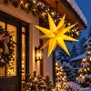 LED Weihnachtsstern Gold Ø 25cm Fensterstern Faltstern Innen und Aussen Produktbild-Vorschau