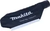 A black dust bag with the Makita logo and part number printed on it, lying on a white background. Produktbild-Vorschau