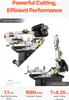 SucceBuy Horizontal-Bandsäge für Metall – 7 x 8,25 Zoll, Produktbild-Vorschau 2