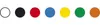 A row of colored circles on a white background. Anteprima dell’immagine prodotto