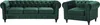 BELIANI Sofa Set Dunkelgrün Samtstoff Sizgruppe Produktbild-Vorschau 1