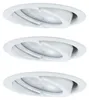 Paulmann Möbel Einbauleuchten Set Dress schwenkbar 3x20W Produktbild-Vorschau 4