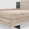 Modernes Holzbett mit 2 Nachtkommoden, Schlafzimmerset in Produktbild-Vorschau 15
