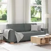 vidaXL 3-Sitzer-Sofa Dunkelgrau 220x78x84 cm Stoff Produktbild-Vorschau 2