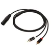 XLR Stecker zu 2 RCA Kabel HiFi Clear Signal Lossless XLR Y Produktbild-Vorschau 6