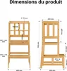 Sedia per bambini Wiltec con torre di apprendimento 46 x 46 Anteprima dell’immagine prodotto 9