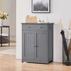 Yaheetech Badezimmerschrank Badschrank mit Doppeltür & Produktbild-Vorschau 2