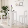 vidaXL Stolik barowy biały 51x50x103,5 cm materiał Podgląd zdjęcia produktu 3