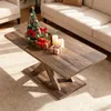 COSTWAY Couchtisch, Wohnzimmertisch mit Holzoptik & Breiten Produktbild-Vorschau 7