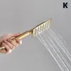 LANA | Premium Regendusche Set Gold glänzend Edelstahl | Produktbild-Vorschau 5