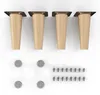 4x sossai Holzfüße rund - gerade Ausführung 12cm Buche Produktbild-Vorschau 1