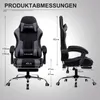 Product dimensions are shown for a gaming chair. Anteprima dell’immagine prodotto