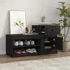 Szafka na buty, czarna, 100x42x60 cm, materiał Podgląd zdjęcia produktu 3