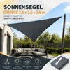 Sonnensegel Dreieck Sonnenschutz Schattensegel UV-Schutz Produktbild-Vorschau 3