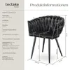 tectake® Set Esszimmerstuhl Astano gepolstert, mit Produktbild-Vorschau 5