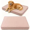 HUNDEBETT HUNDEKISSEN HUNDEMATTE CORD XL 120x80 CM Rosa Produktbild-Vorschau 1