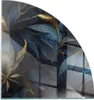 Elegante Blätter in Textur – Glasbodenplatte für – Produktbild-Vorschau 1