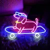 Značka Neon Skateboard Dog Sign Led Neon Sign Neon Sign Náhled obrázku produktu 2