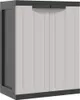 vidaXL Mobile da giardino grigio e nero 65x37x85 cm PP Anteprima dell’immagine prodotto 1