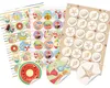 3 x 24 bunte Sticker Sommer Urlaub Reise Muscheln - 4 cm Produktbild-Vorschau 1