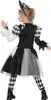 Kleid Halloween Clown schwarz, Groesse:140 Produktbild-Vorschau 6