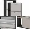 Scarpiera Vicco Orlando Antracite/grigio 80 x 166.1 cm con Anteprima dell’immagine prodotto 5