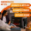 KESSER® Set d'accessoires de cheminée 4 pièces - Design Voir les images du produit 2