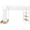 Lit mezzanine 140 x 200 cm avec armoire, éclairage LED et Voir les images du produit 11