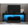 SONNI TV-Schrank Schwarz Hochglanz 140x35x50.5cm mit Produktbild-Vorschau 2