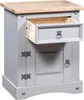 vidaXL Nočný stolík v mexickom štýle  Pine Grey 53x39x67 cm Náhľad obrázku produktu 2