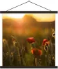 MuchoWow® Textilposter Mohn - Sonnenuntergang - Gold Produktbild-Vorschau 1
