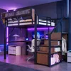 Hoogslaper 140 x 200 cm met bureau van 2 meter, Productafbeelding-voorbeeld 1