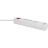 UNITEC Steckdosenleiste 3 fach 2 x USB  mit Schalter weiß  Produktbild-Vorschau 2