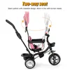 tricycle 4 en 1 pour bébé Tricycle enfant guidon vélo bébé Voir les images du produit 3